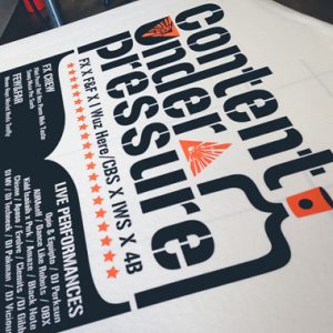 t shirt printing custom shirts Content Under Pressure San Antonio 2013