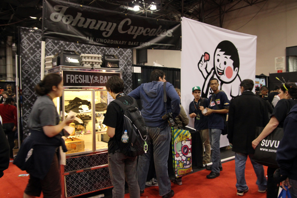 Johnny Cupcakes trade show display